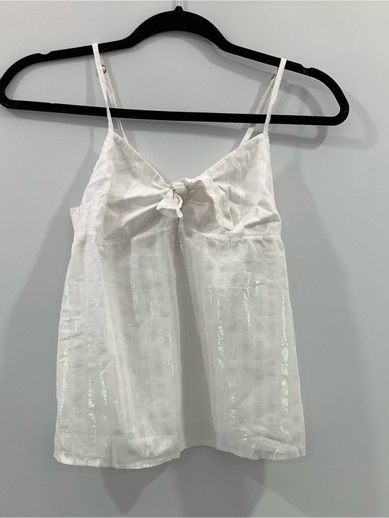 Victoria's Secret Tops - White Spaghetti Strap Victoria’s Secret Tie-Front Tank Top